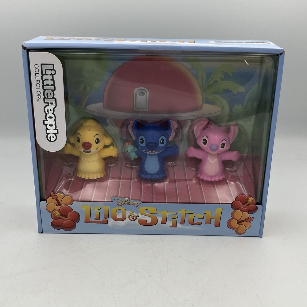 Little People Disney LILO & STITCH Collector Set - STITCH, ANGEL  & REUBEN - NIB
